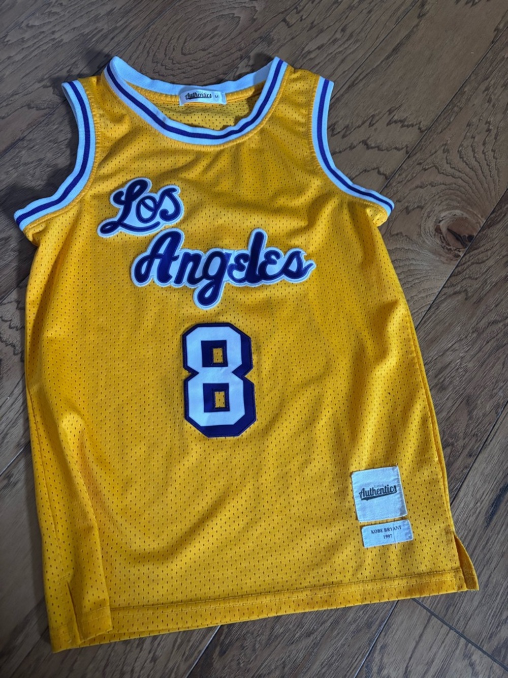 Los Angeles #8 Youth Basketball Jersey - Yellow